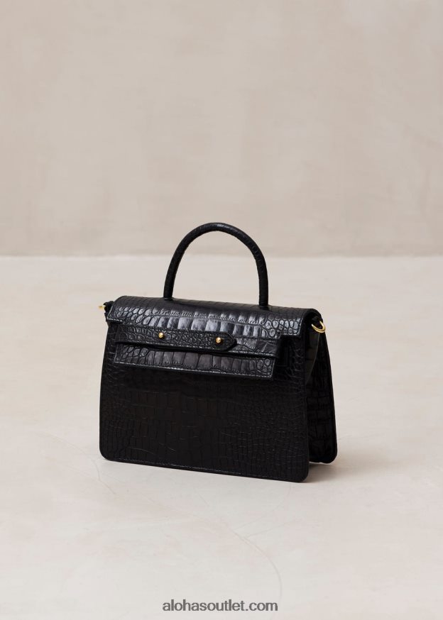 mulheres the m exotic - bolsa de couro preta Alohas 4P88ZX1063 preto