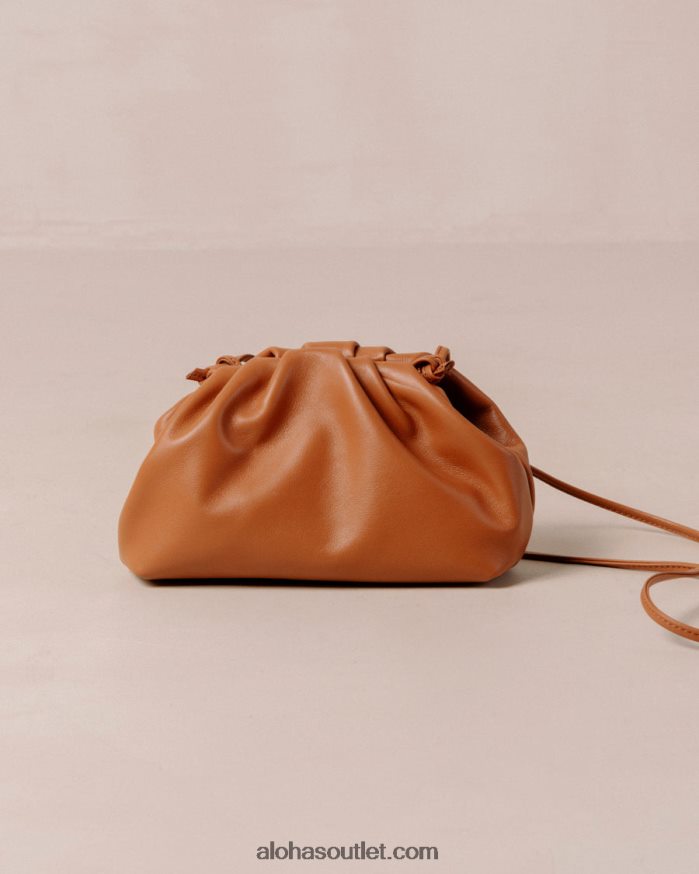mulheres the mini d - bolsa de couro marrom Alohas 4P88ZX1157 bronzeado