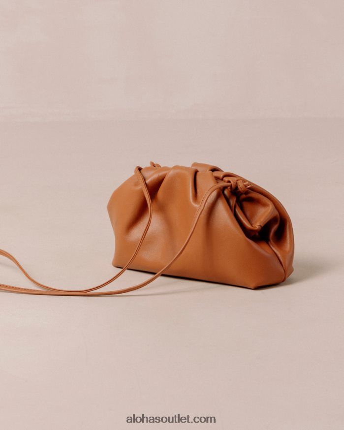 mulheres the mini d - bolsa de couro marrom Alohas 4P88ZX1157 bronzeado