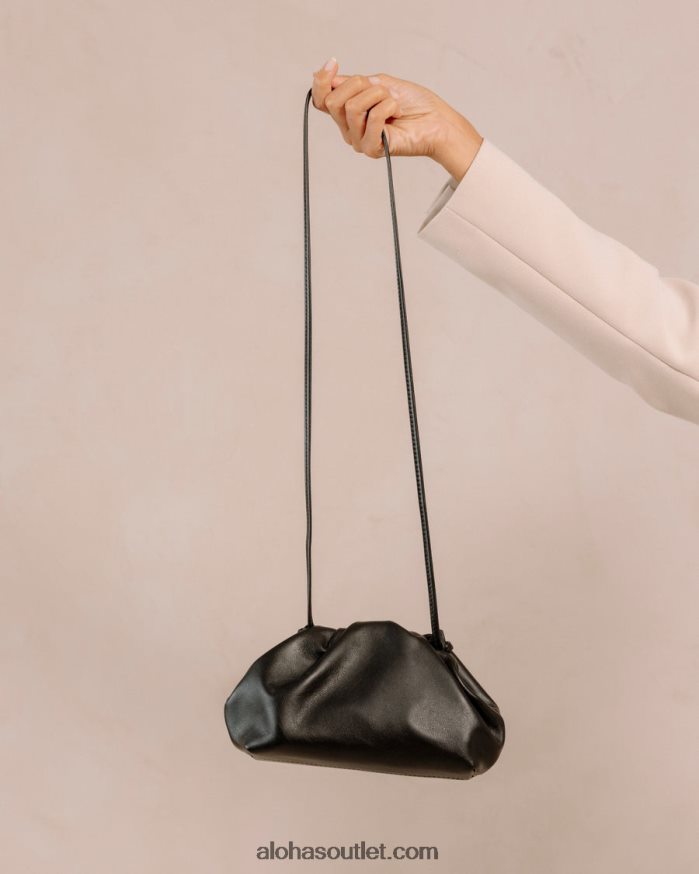 mulheres the mini d - bolsa de couro preta Alohas 4P88ZX1158 preto