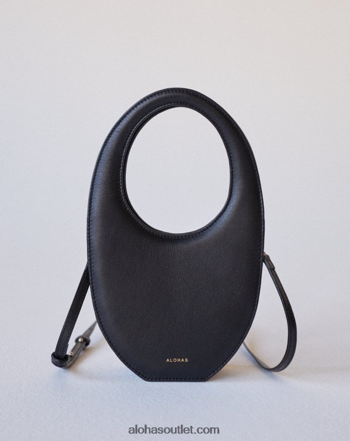 mulheres the o - bolsa de couro preta Alohas 4P88ZX1102 preto