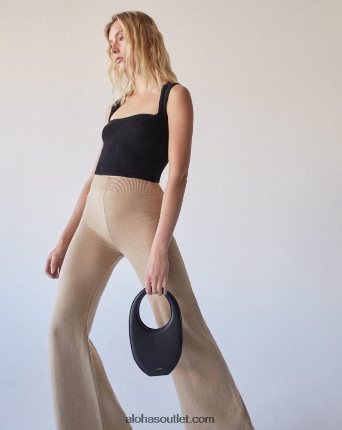 mulheres the o - bolsa de couro preta Alohas 4P88ZX1102 preto