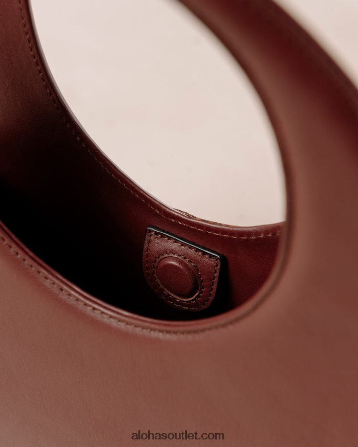 mulheres the o venti indo - bolsa de couro marrom e lilás Alohas 4P88ZX1038 vinho bordô smokey malva