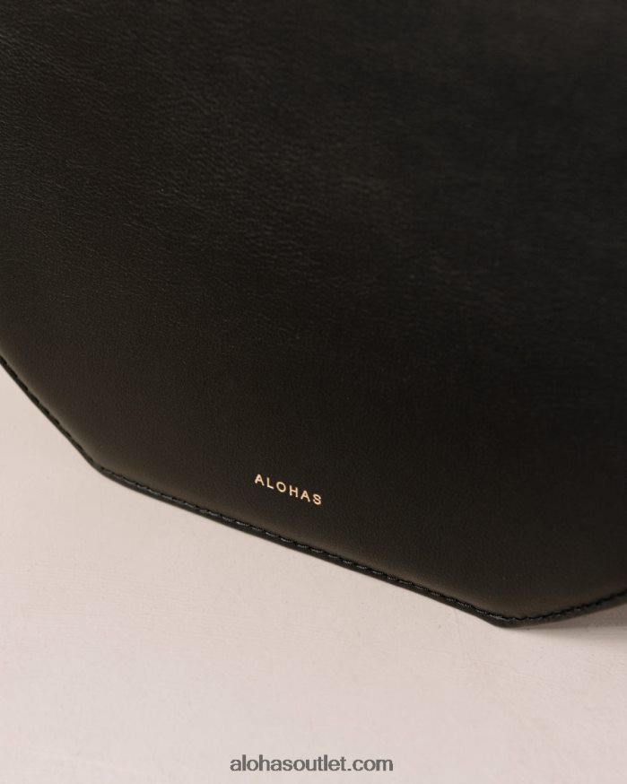 mulheres the o venti indo - bolsa de couro preta e branca Alohas 4P88ZX1036 creme preto