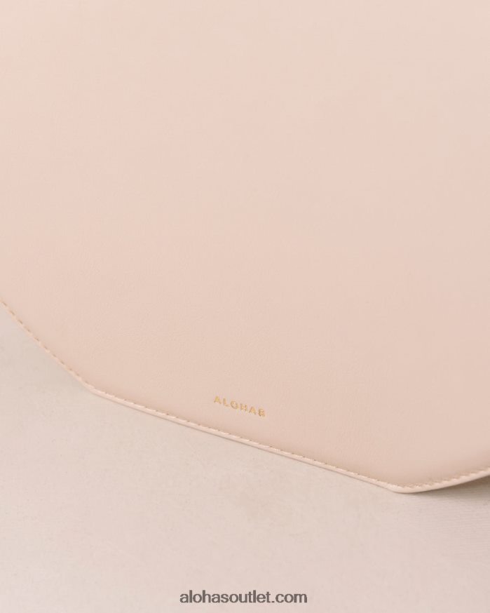 mulheres the o venti indo - bolsa em couro branco e bege Alohas 4P88ZX1037 pedra creme bege