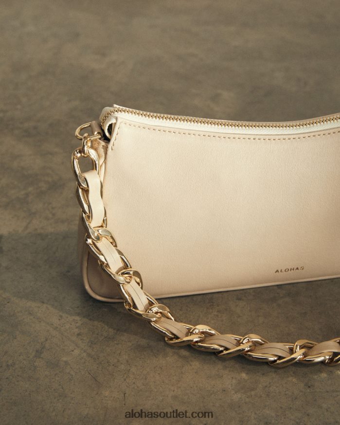 mulheres the s - bolsa de couro branco Alohas 4P88ZX1162 marfim