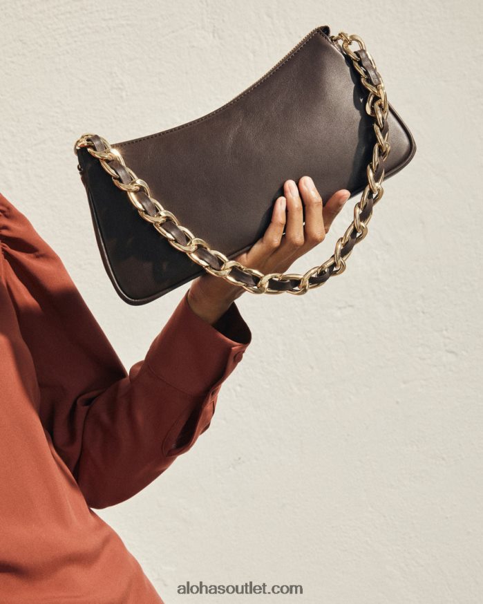 mulheres the s - bolsa de couro marrom Alohas 4P88ZX1160 marrom café