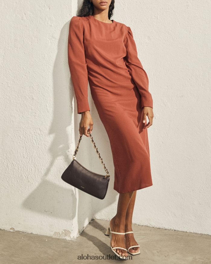 mulheres the s - bolsa de couro marrom Alohas 4P88ZX1160 marrom café