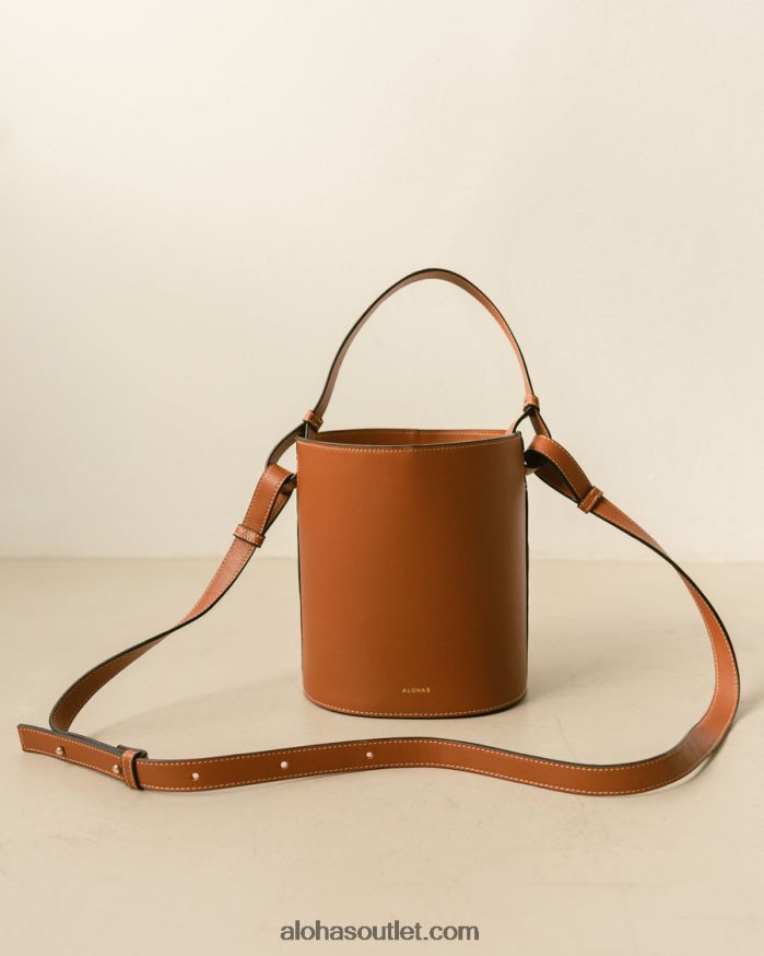 mulheres the u venti waffle - bolsa de couro marrom Alohas 4P88ZX1154 waffle bronzeado