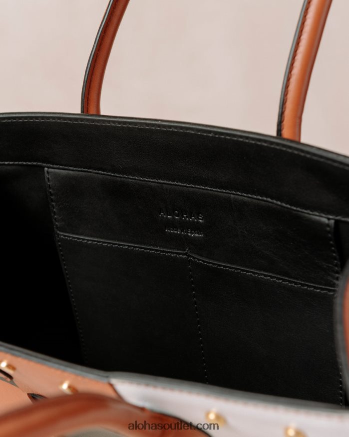 mulheres the w scacchi - bolsa de couro marrom multicolor Alohas 4P88ZX1049 scacchi preto bronzeado branco brilhante