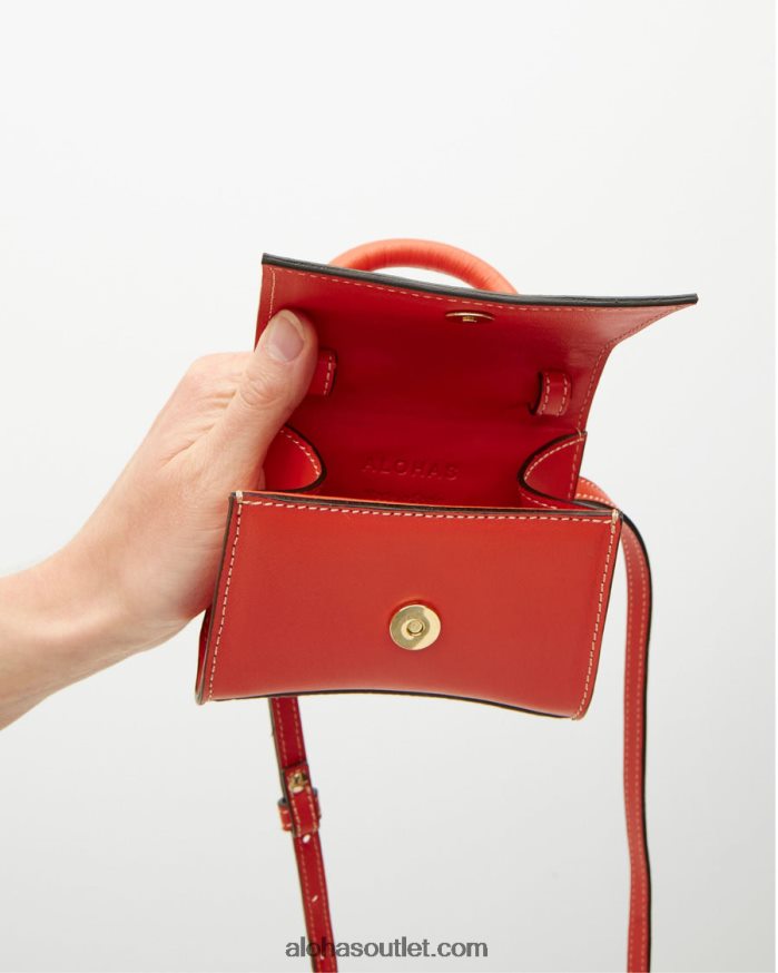 mulheres the x - bolsa de couro laranja Alohas 4P88ZX1169 laranja pomelo