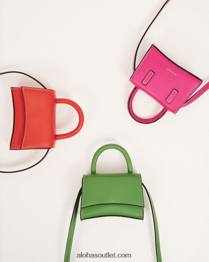 mulheres the x - bolsa de couro rosa Alohas 4P88ZX1175 magenta