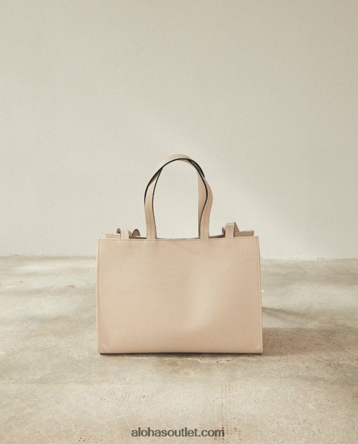 mulheres the z - bolsa de couro branco Alohas 4P88ZX1033 marfim