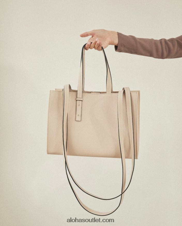 mulheres the z - bolsa de couro branco Alohas 4P88ZX1033 marfim