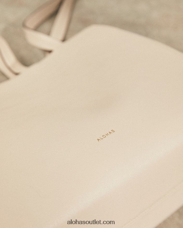 mulheres the z - bolsa de couro branco Alohas 4P88ZX1033 marfim