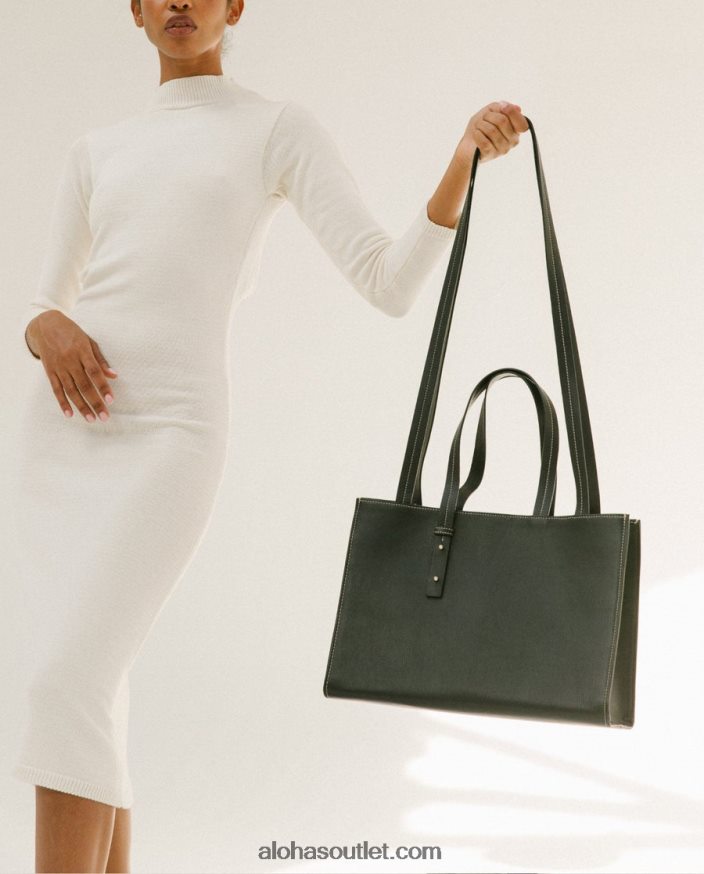 mulheres the z - bolsa de couro preta Alohas 4P88ZX1031 preto