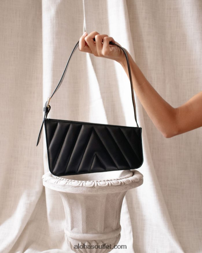 mulheres touca de dormir - bolsa de couro preta Alohas 4P88ZX1166 preto