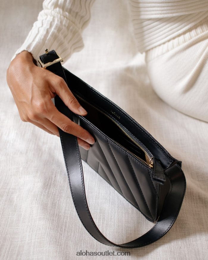 mulheres touca de dormir - bolsa de couro preta Alohas 4P88ZX1166 preto