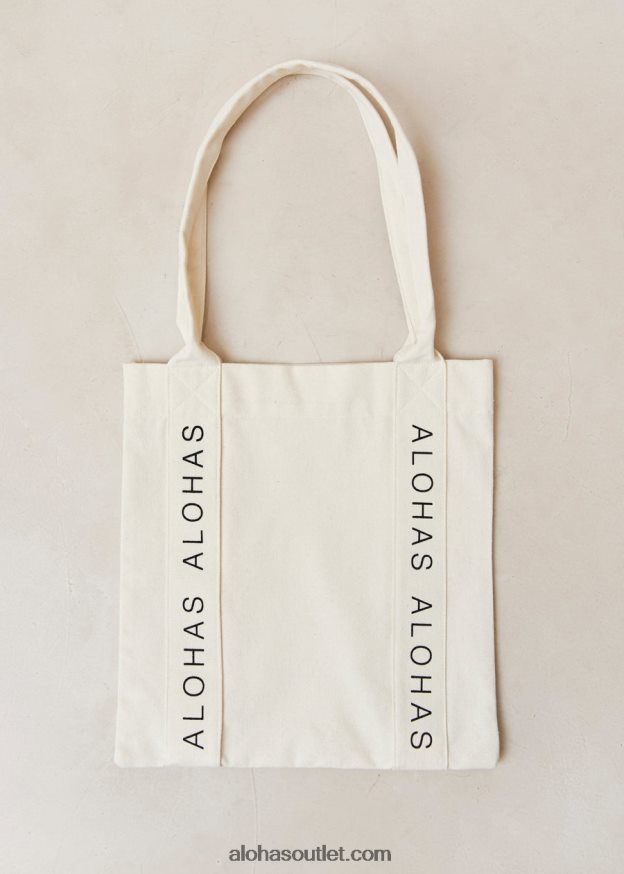 mulheres verão do amor - bolsa branca de algodão Alohas 4P88ZX1216 creme