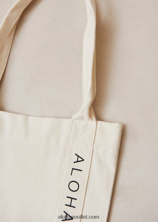 mulheres verão do amor - bolsa branca de algodão Alohas 4P88ZX1216 creme