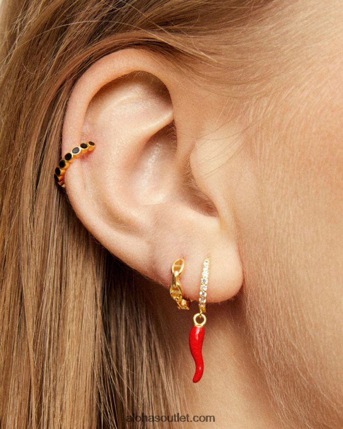 mulheres adelib - ear cuff de ouro Alohas 4P88ZX1198 ouro