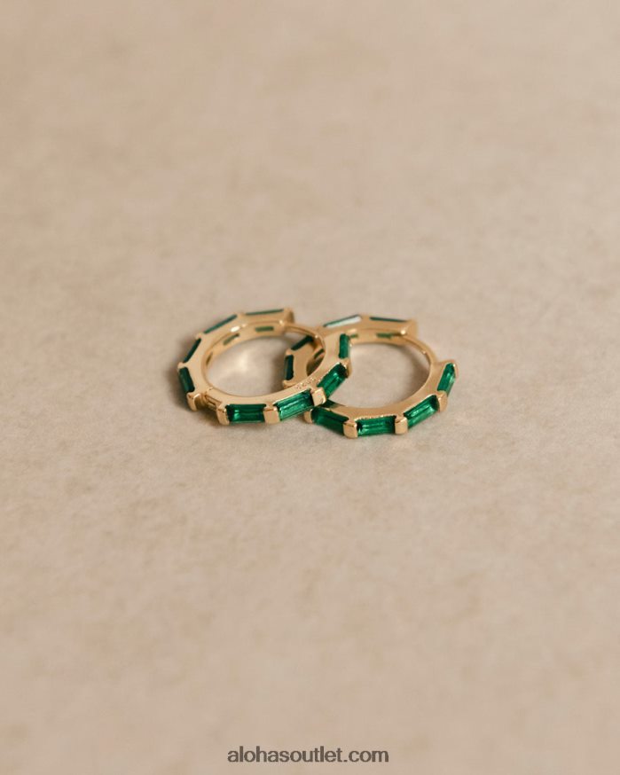mulheres orlop - brincos de ouro e verde Alohas 4P88ZX1055 verde