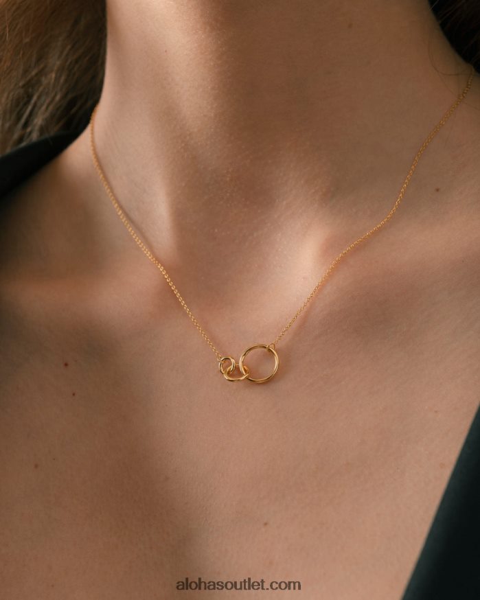 mulheres açaí - colar de charme de ouro Alohas 4P88ZX1027 ouro