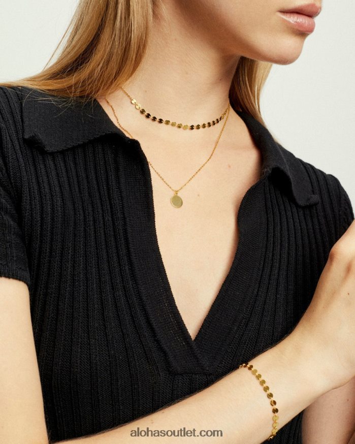 mulheres carina - colar de ouro Alohas 4P88ZX1189 ouro