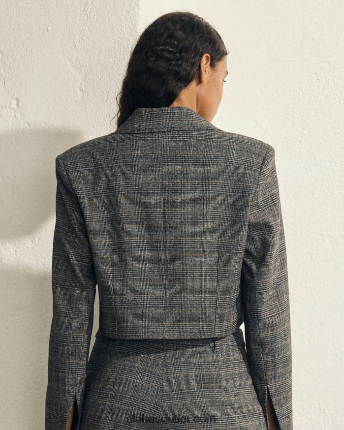 mulheres itinerário - blazer cinza Alohas 4P88ZX691 impressão de cheques