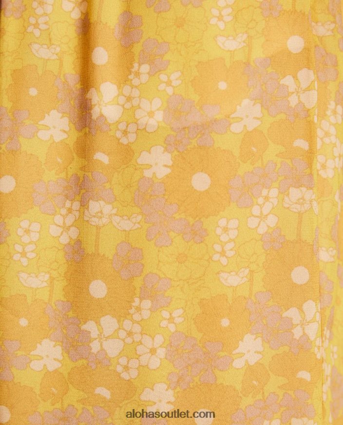 mulheres cliffhanger - calças amarelas multicoloridas Alohas 4P88ZX822 frésia amarelo suave
