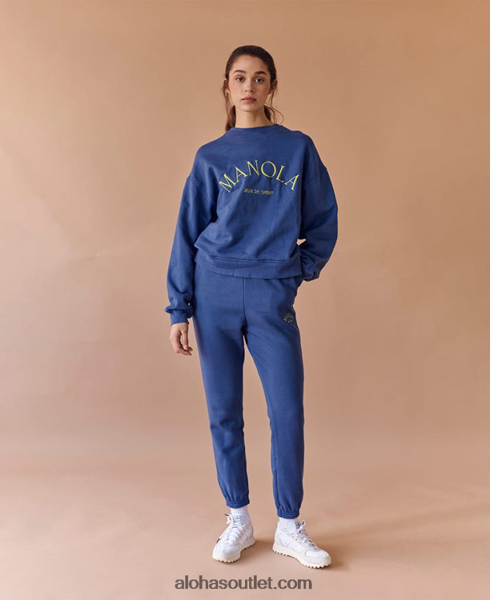 mulheres icônico - calça de moletom azul marinho Alohas 4P88ZX677