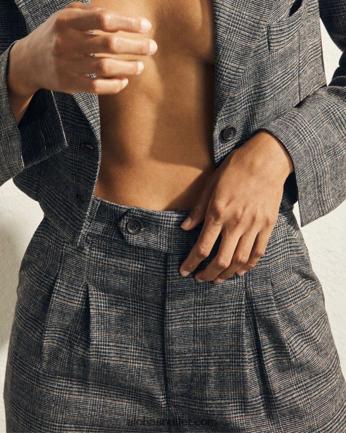 mulheres protagonista - calça estampada xadrez Alohas 4P88ZX735