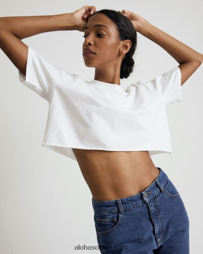 mulheres fly - camiseta branca de algodão Alohas 4P88ZX784 branco