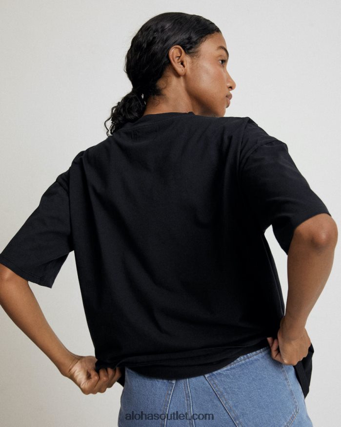 mulheres slack - top de algodão preto Alohas 4P88ZX862 preto