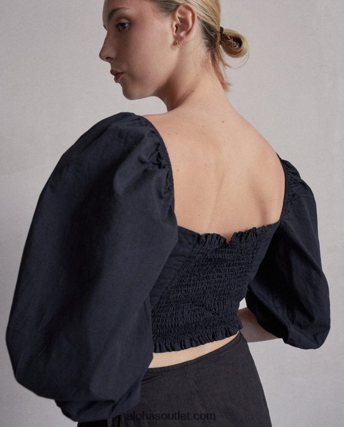 mulheres artista - top de algodão preto Alohas 4P88ZX855 preto