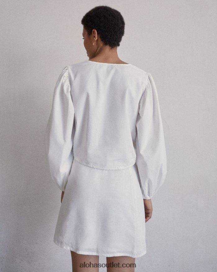 mulheres deslumbrante - top de algodão branco Alohas 4P88ZX738 off white