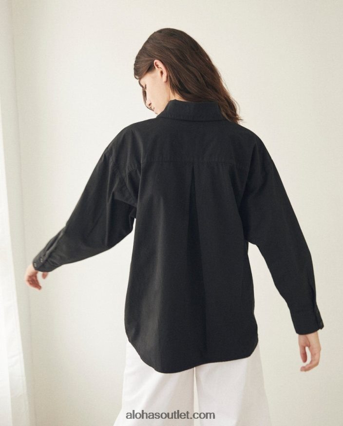 mulheres troféu - camisa preta de algodão Alohas 4P88ZX721 preto