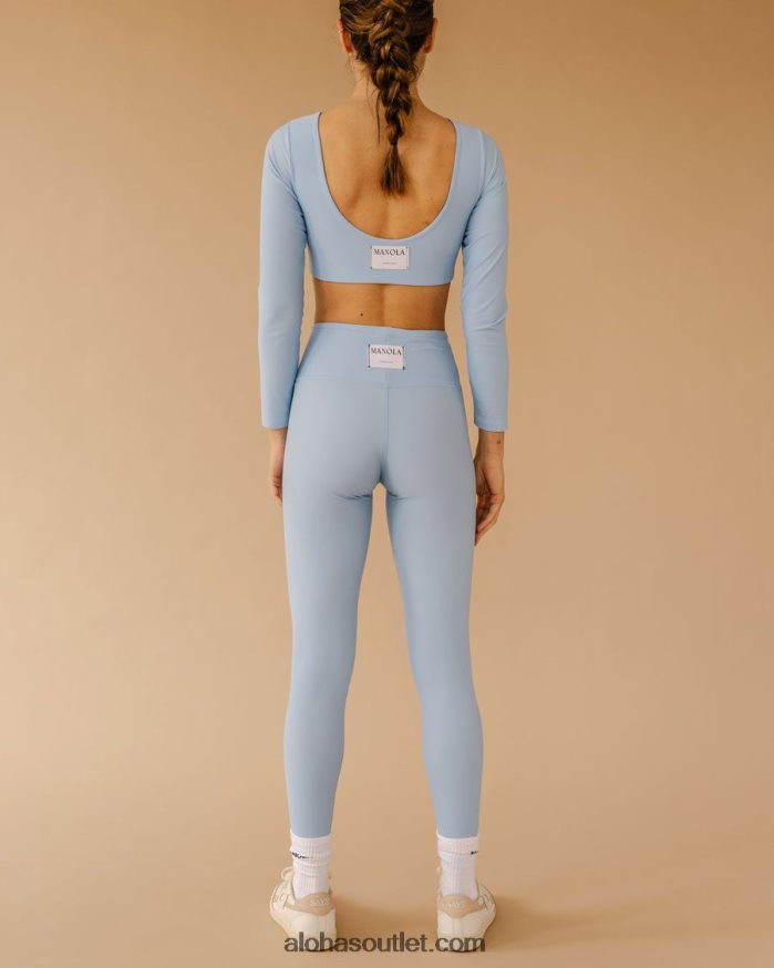 mulheres core - leggings econyl azul claro Alohas 4P88ZX890 nuvem azul