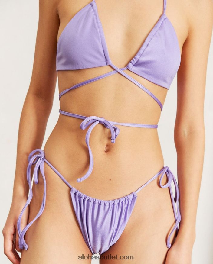 mulheres cali glim - cueca de biquíni roxa Alohas 4P88ZX792 malva cintilante