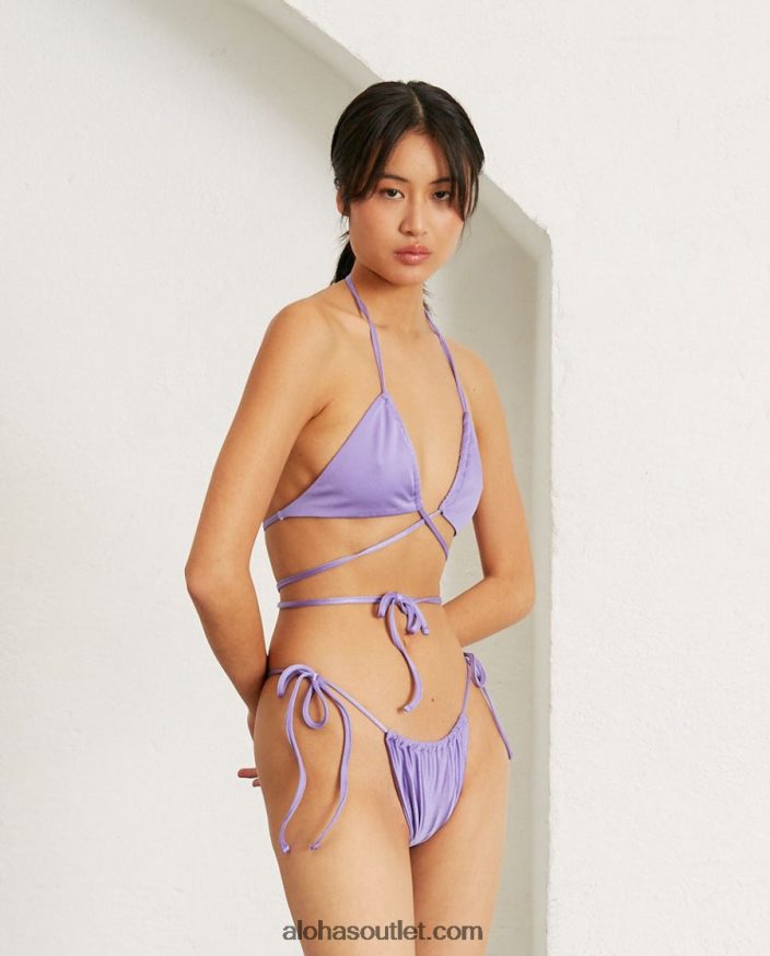 mulheres palmeira glim - top de biquíni roxo Alohas 4P88ZX777 malva cintilante