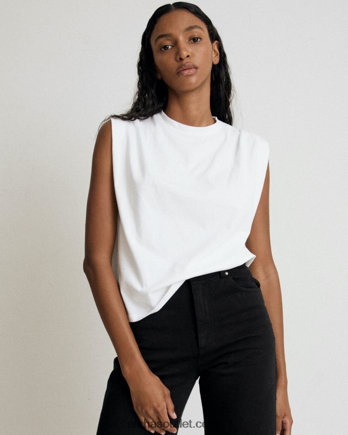 mulheres frio - top de algodão branco Alohas 4P88ZX918 branco