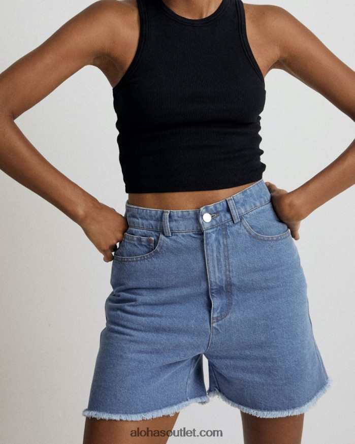 mulheres berry - short jeans azul Alohas 4P88ZX867 azul