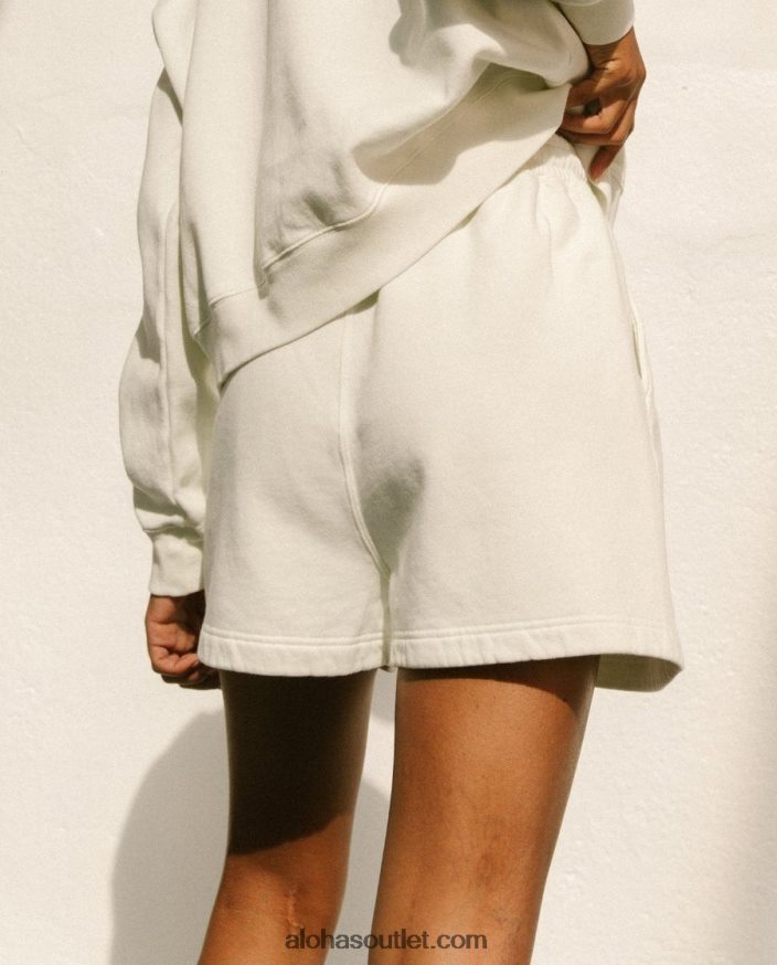 mulheres cappuccino - shorts de algodão branco Alohas 4P88ZX870 marfim