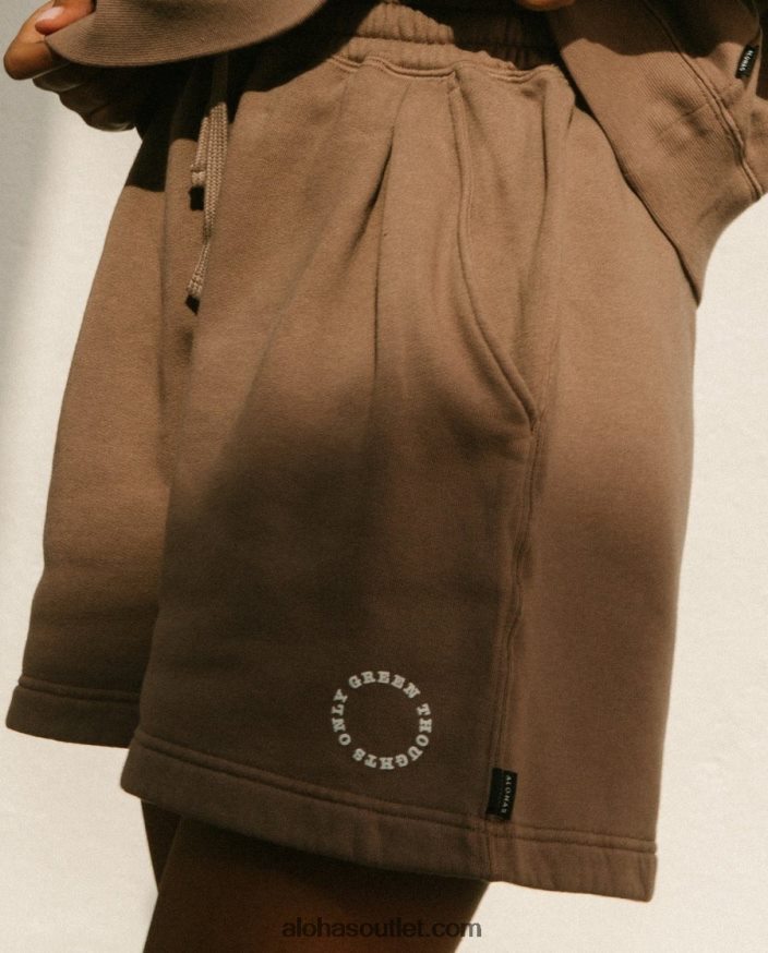 mulheres cappuccino - shorts de algodão marrom Alohas 4P88ZX872 noz-moscada marrom