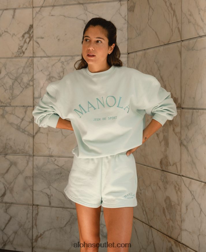 mulheres icônica - shorts de algodão azul Alohas 4P88ZX979