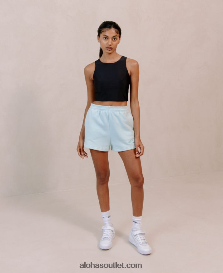 mulheres icônica - shorts de algodão azul Alohas 4P88ZX979