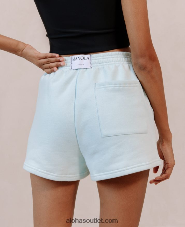 mulheres icônica - shorts de algodão azul Alohas 4P88ZX979
