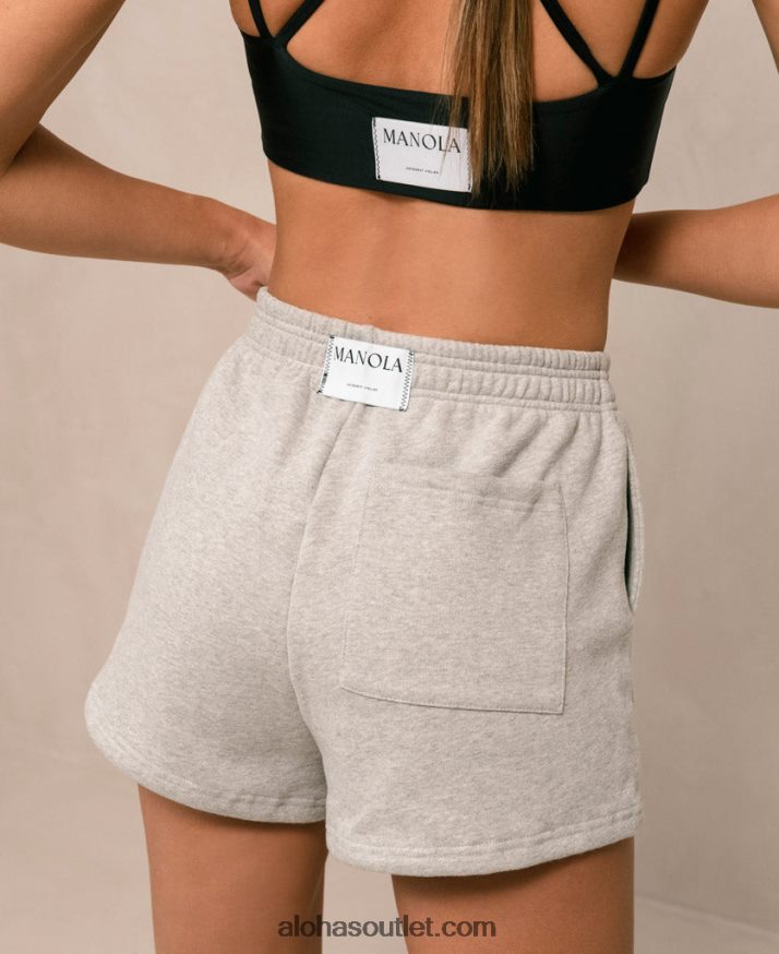 mulheres icônico - shorts de algodão cinza Alohas 4P88ZX980 melange cinza