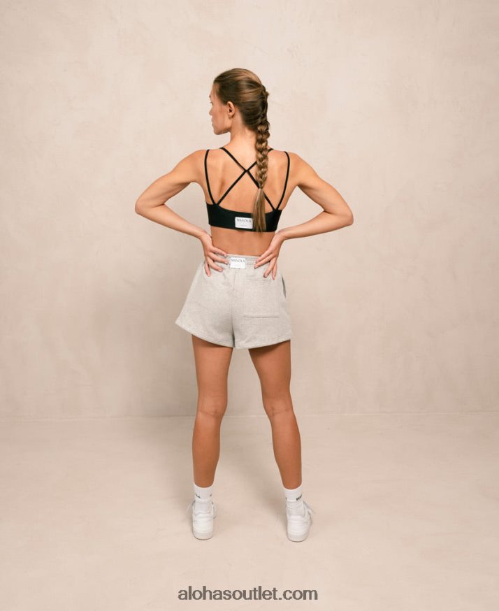mulheres icônico - shorts de algodão cinza Alohas 4P88ZX980 melange cinza