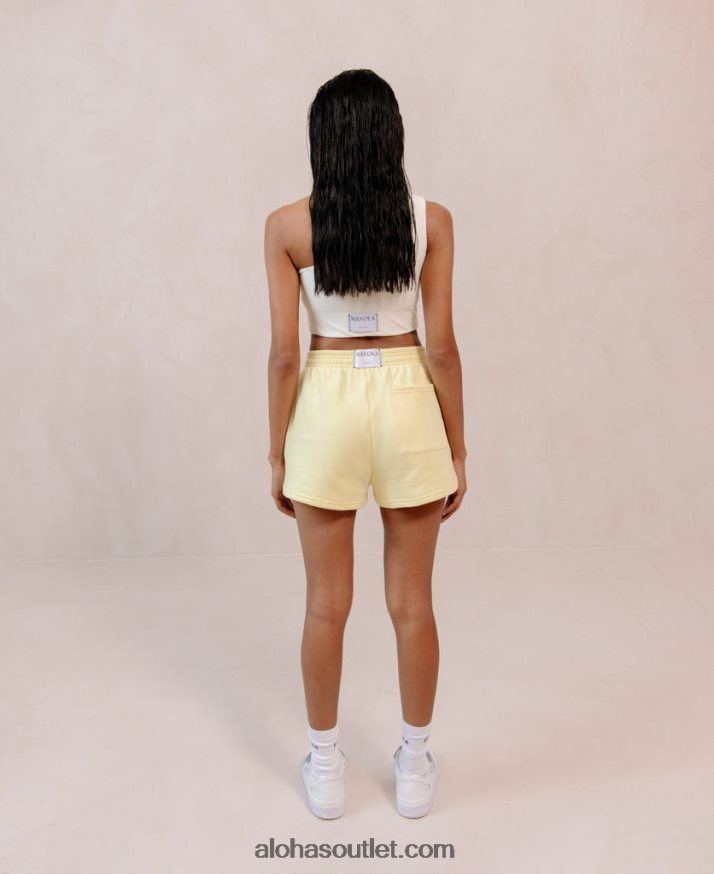 mulheres iconica - shorts de algodão amarelo Alohas 4P88ZX978
